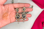 Luxury Victorian finish Royal Blue Stone Statement with Party Wear Necklace