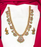 RAJKAMAL Jewellery Premium Jadau Kundan long Haram Necklace
