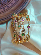 4-Piece Matte Finish Bangles | Artificial Jewellery