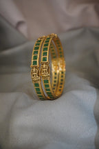 Temple design premium Ruby green colour stone rajkamal nx -1