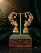 Traditional peacock design ear cuffs jhumka (kanfull)
