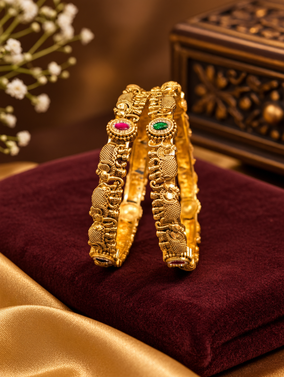 Elegant design premium quality nakshi bangles