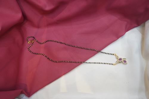 Ad stone premium quality 18inc black beads (mangalsutra)